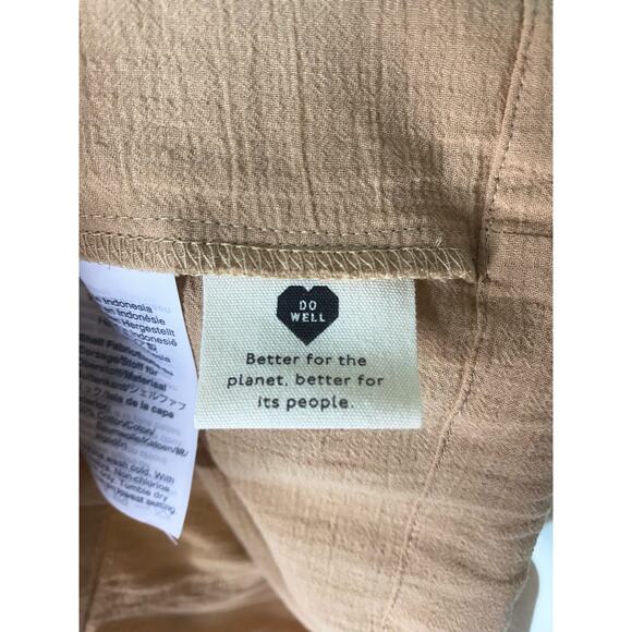 MADEWELL Beige Gauze Cotton Top US XS - Picture 13 of 14